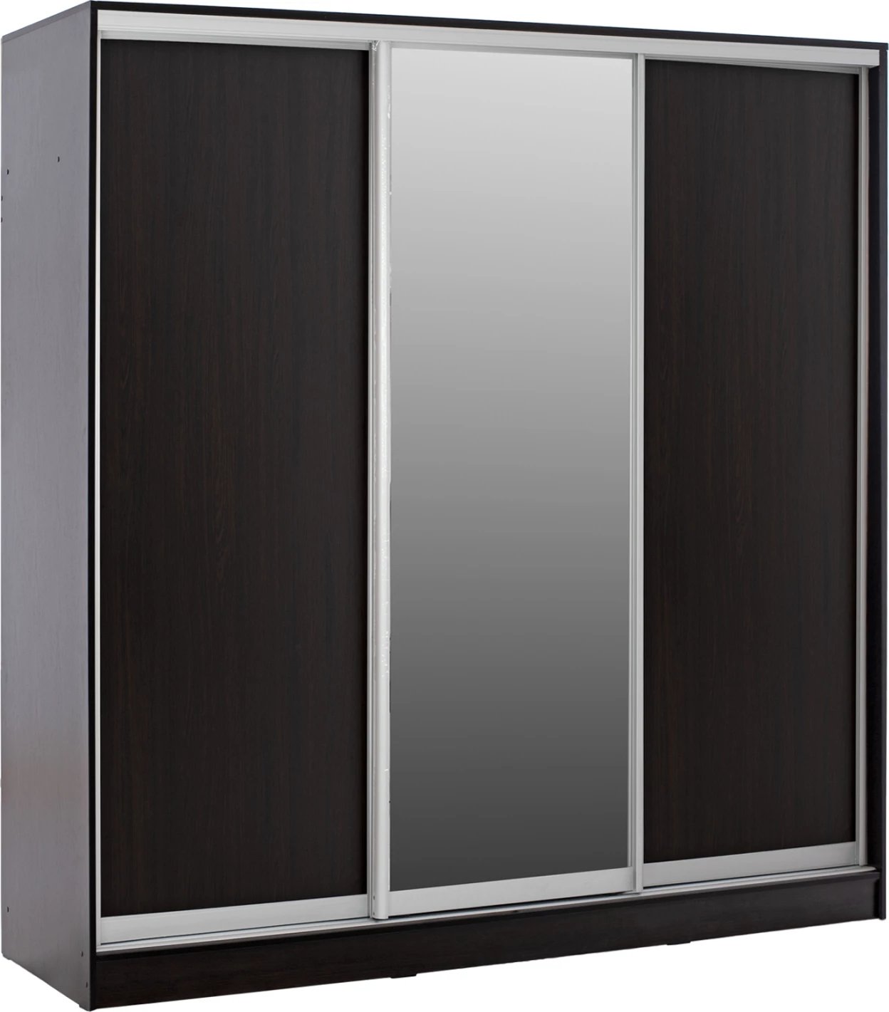 Dollap me dyer rrëshqitëse me pasqyrë, wenge, FH2435.02, 200x60x210 cm