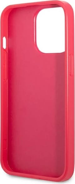 Mbështjellës Guess Saffiano 4G Small Metal Logo për iPhone 13 Pro/13, Rozë