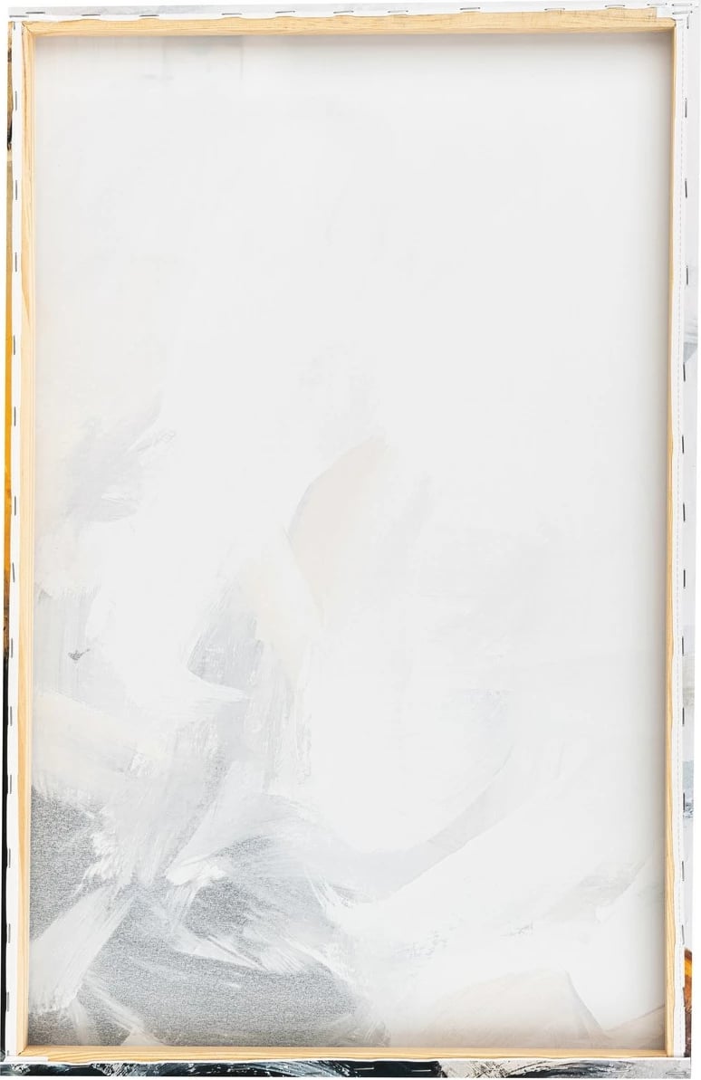 Pikturë dekorative në kanavacë, ngjyra portokalli dhe e bardhë, Wallity 2838COC-007, 28x38cm