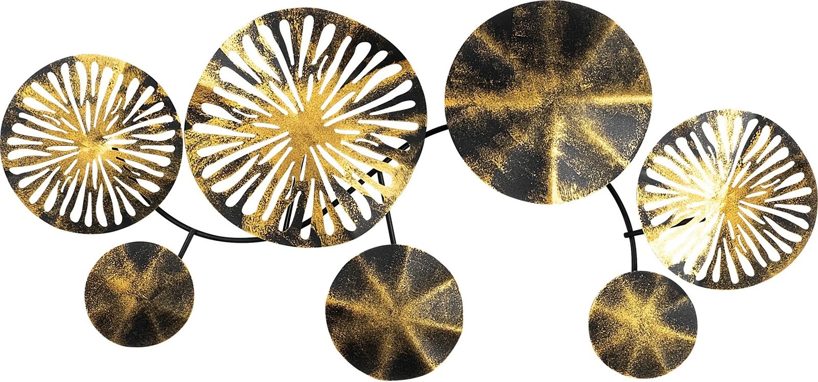 Aksesor dekorativ metalik për mur Wallity, Eysan