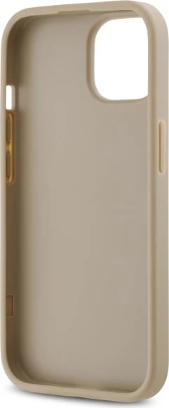 Mbështjellës DKNY Quilted Stack Logo për iPhone 15, Bezhe