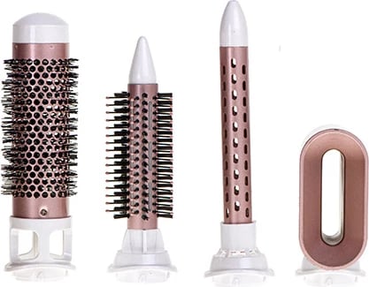 Stajler flokësh Adler AD 2027 1200W 5 koka ndërruese e bardhë perlë/rozë gold, set 5 aksesorë