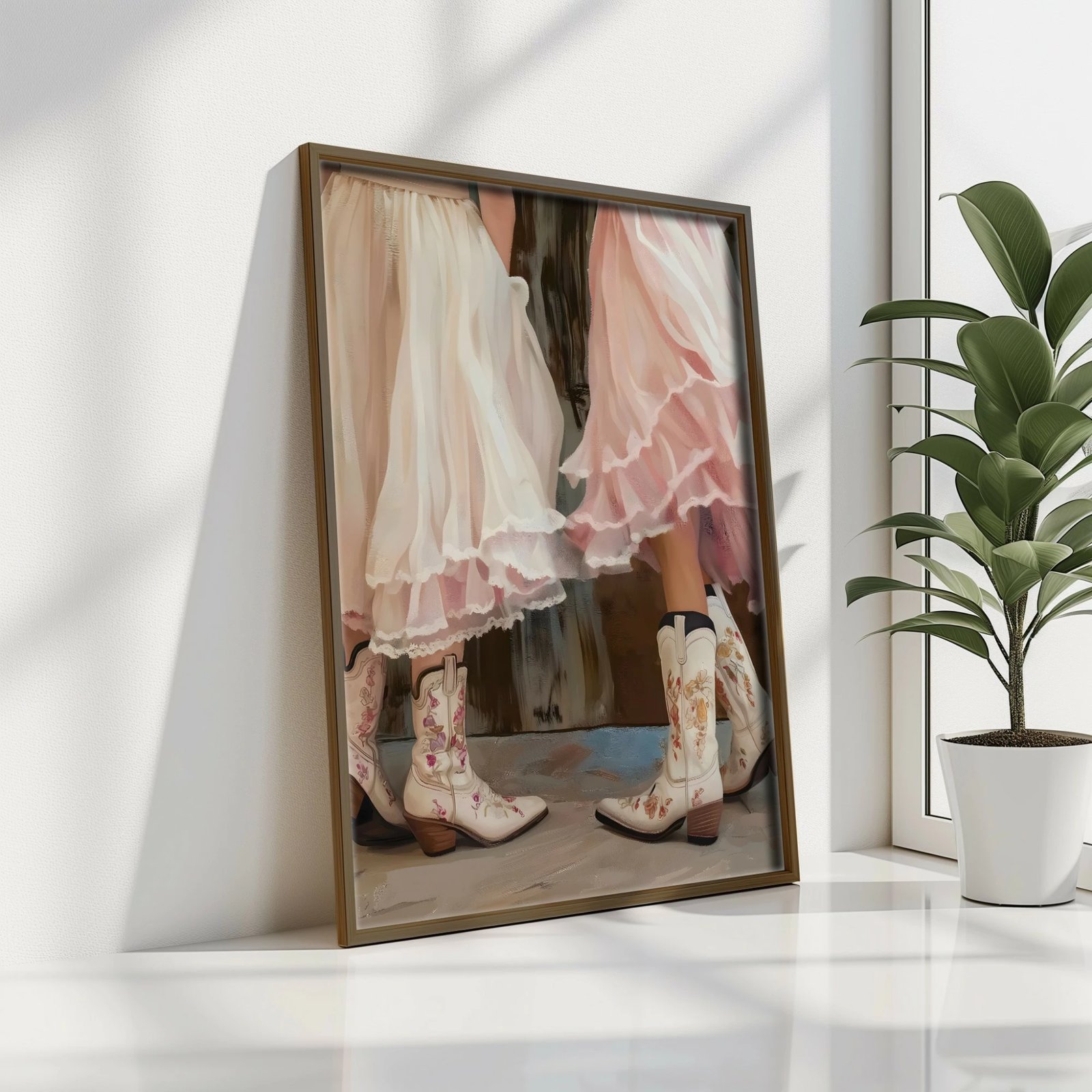 Pikturë dekorative me kornizë MDF, shumëngjyrëshe, Wallity, GE106-L