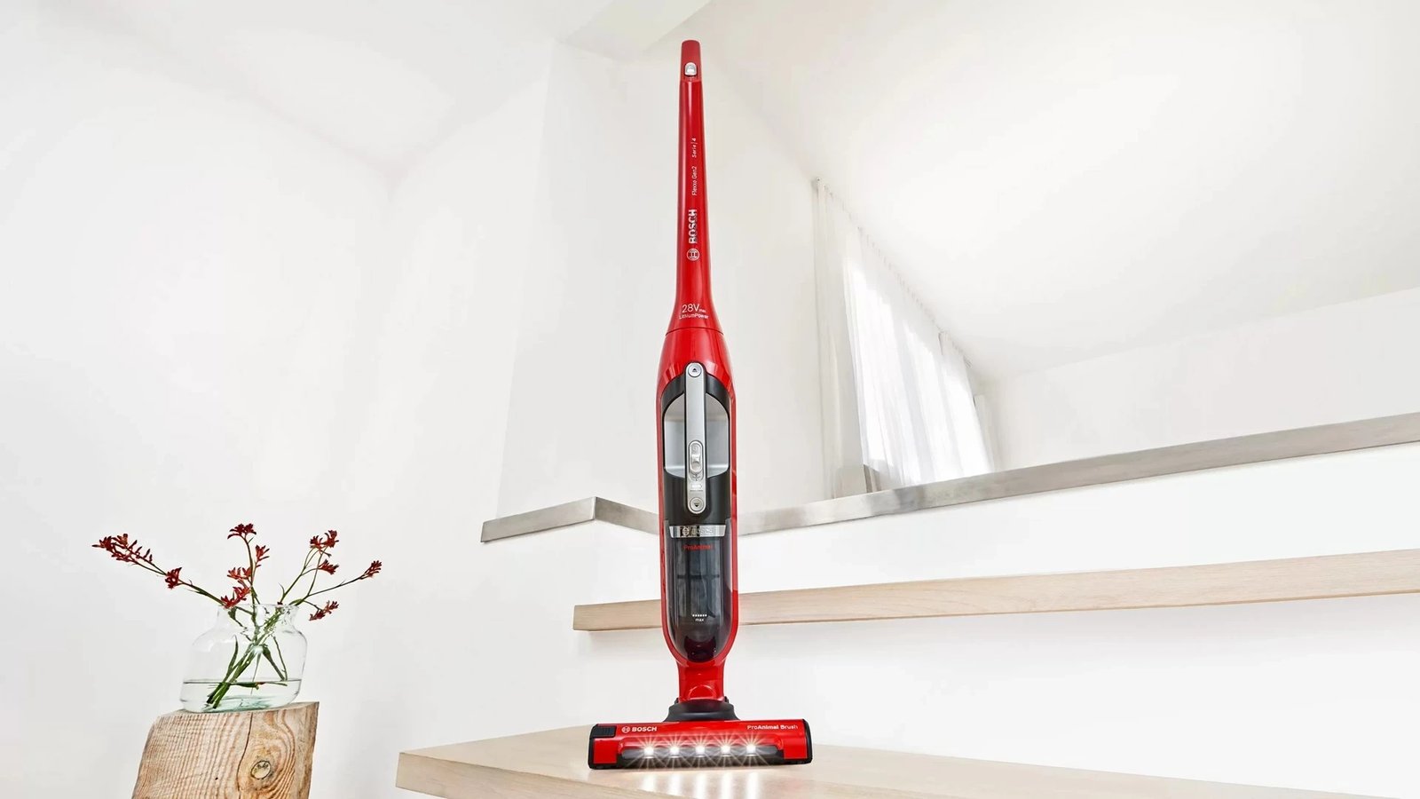 Fshesë elektrike Bosch Serie 4 BBH3ZOO28, e kuqe