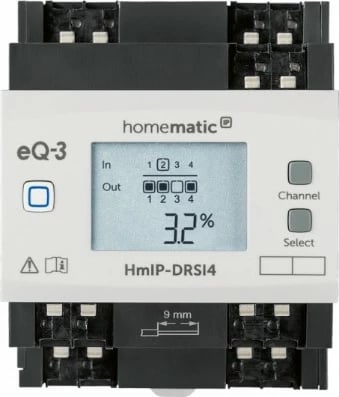 Aktuator switch Homematic IP eQ-3 HMIP-DRSI4, 4 kanale, bardhë