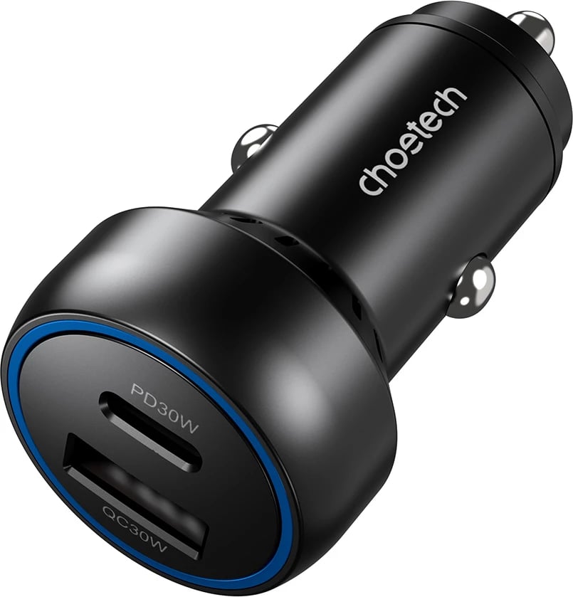 Karikues veture Choetech TC0014, 60W, 2 porte USB-C/USB-A, i zi