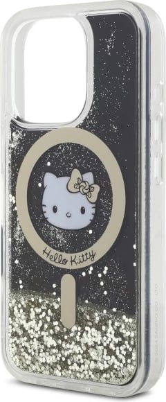Mbështjellës Hello Kitty Liquid Glitter Fever MagSafe për iPhone 16 Pro, ari