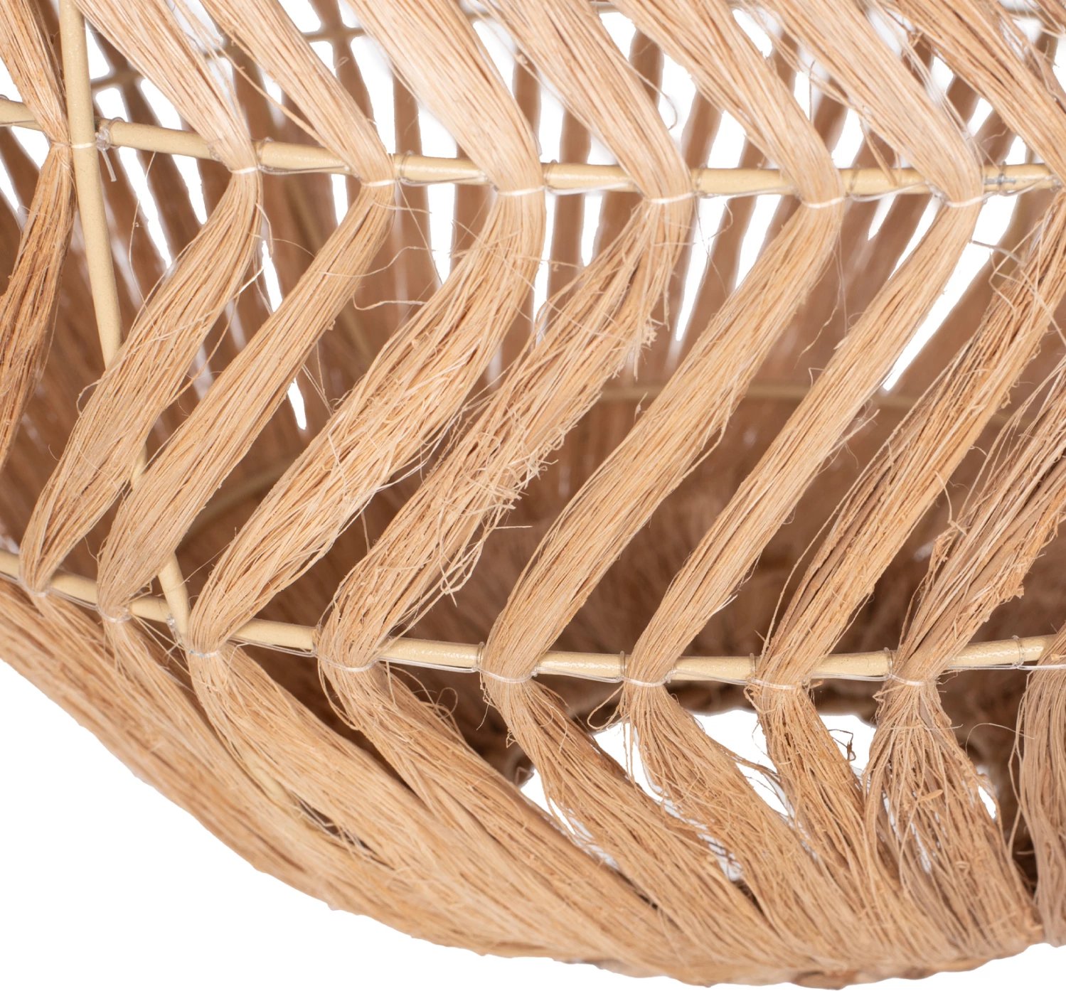 Llambë tavani sferike, fibra abaka natyrale, 45x45-80cm, FH7769 Llambë tavani sferike, fibra abaka natyrale, 45x45-80cm, FH7769