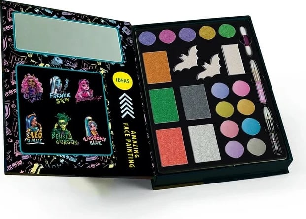 Set pikturimi fytyre Monster High Clementoni, shumëngjyrësh