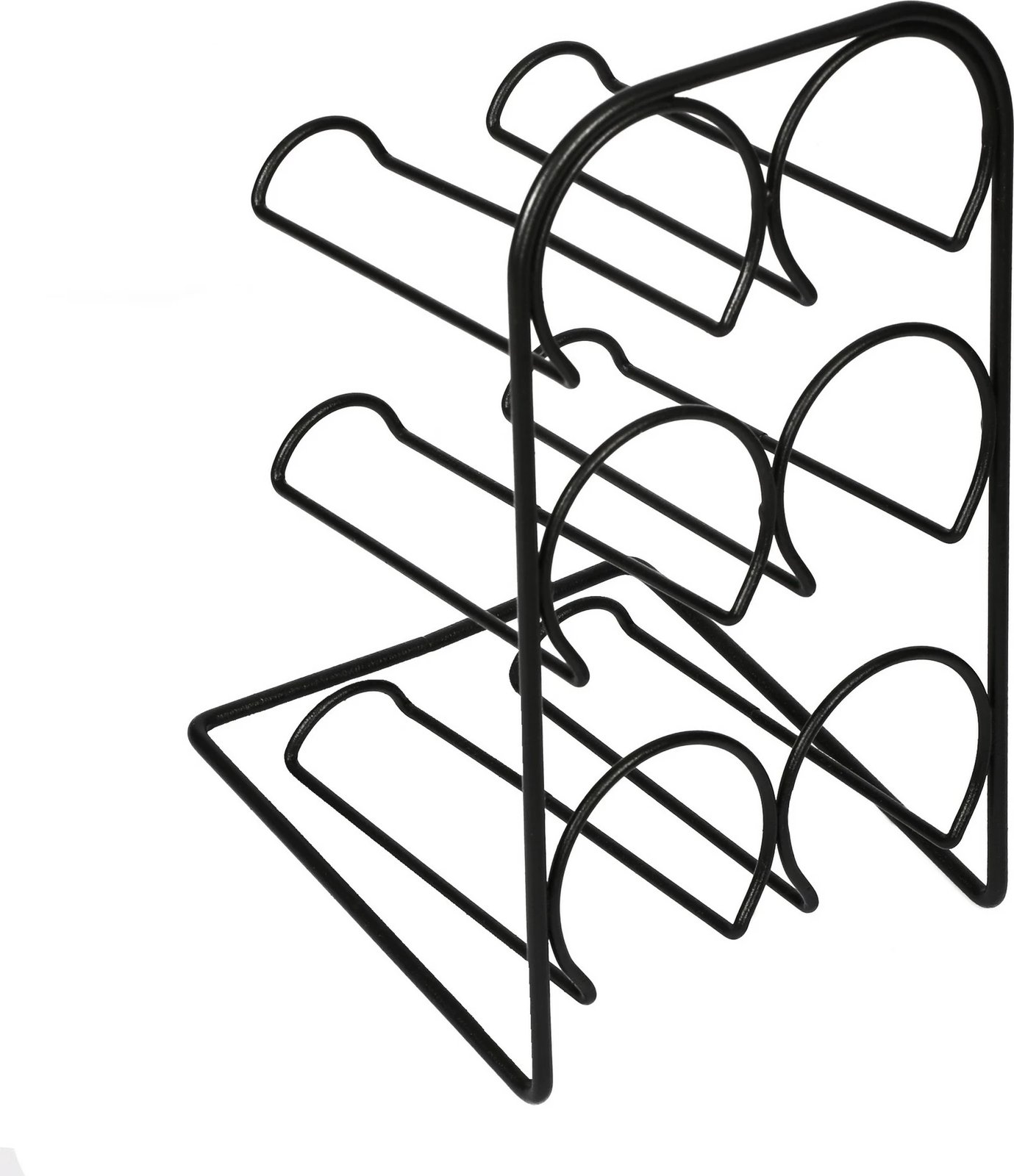 Mbajtës shishe vere, Skye Decor, ngjyrë e zezë