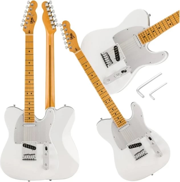 Kitarë elektrike V-tone ETL39, Telecaster, Bardhë