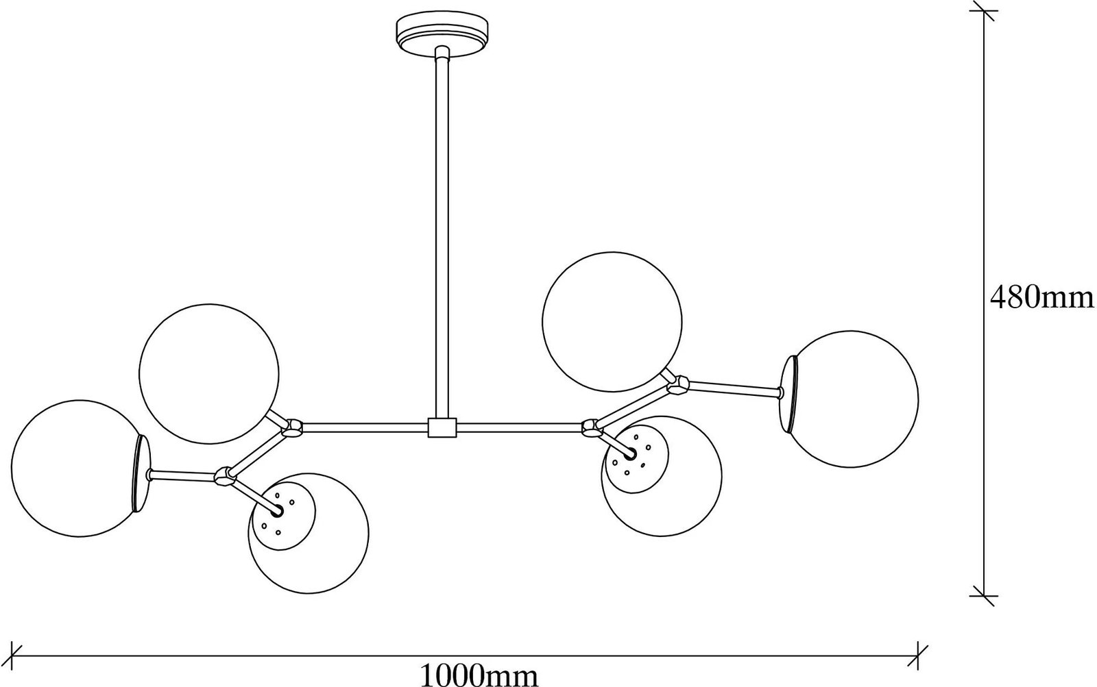 Llambë tavani Opviq, Damar - 6322, ngjyrë e verdhë dhe e bardhë
