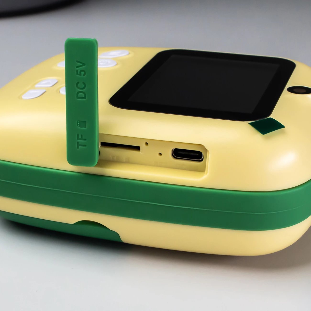 Printer termik mini për fëmijë Hurtel HURC10Z me kamerë dhe video, 1800mAh, i gjelbër