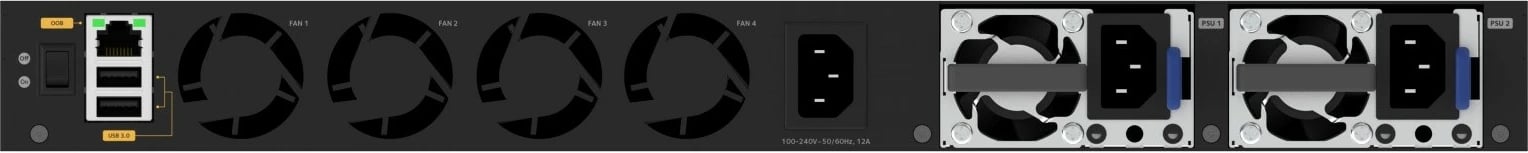 Switch Netgear GSM4352-100NES, 48xGE PoE+, 4xSFP+, për rack, i zi