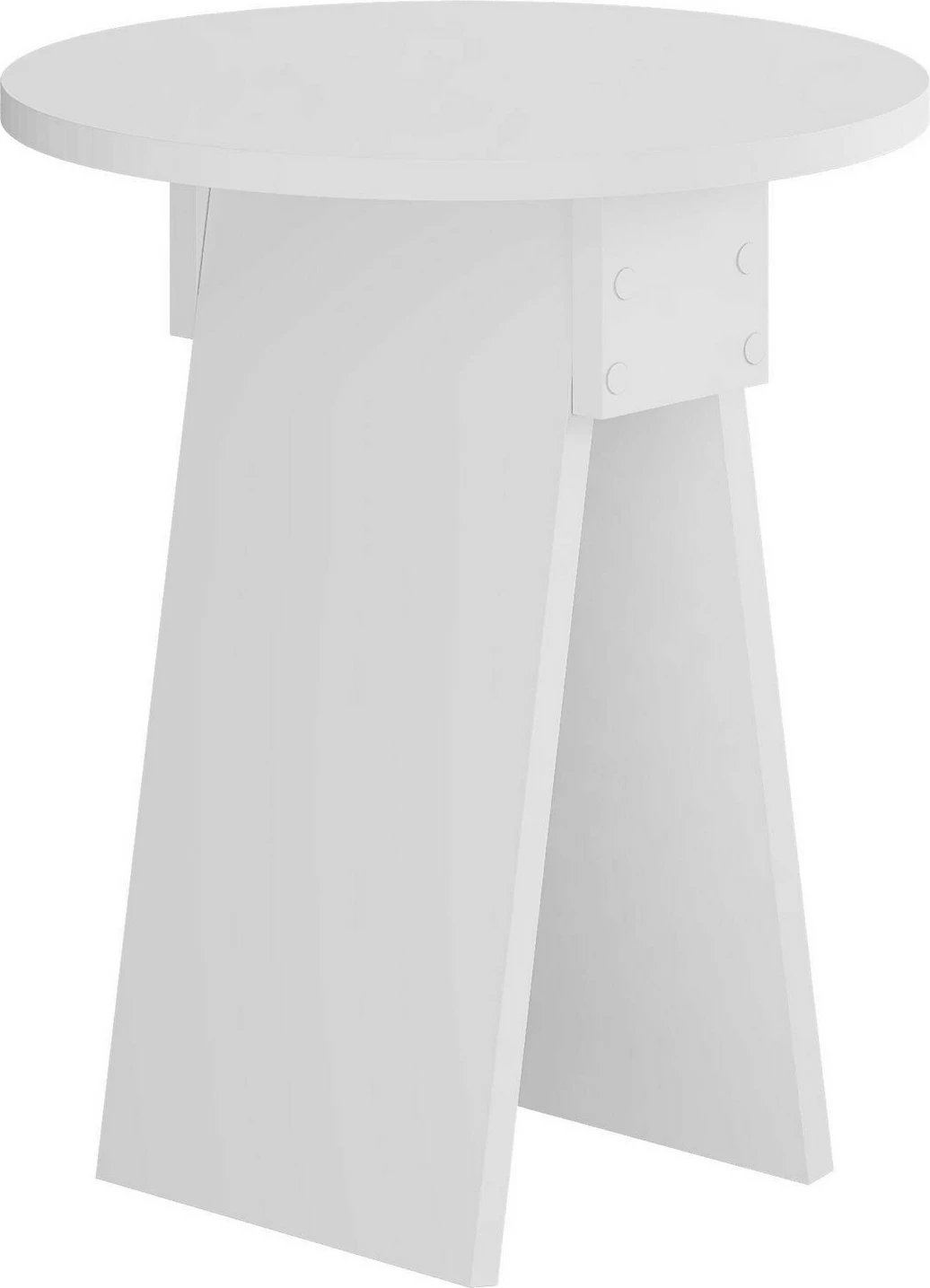 Tavolinë anësore Skye Decor, e bardhë