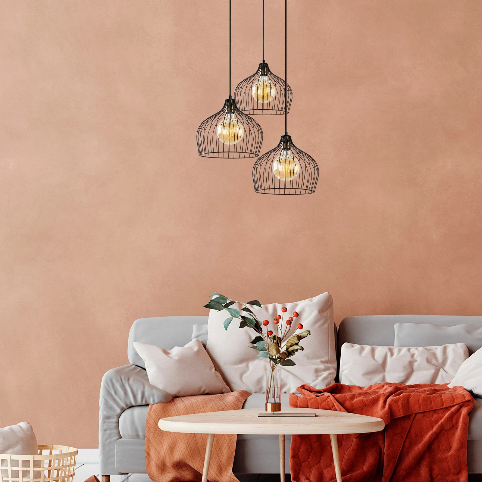 Llambë tavani Opviq, Bek - 11375, ngjyrë e zezë, antike, lartësi e rregullueshme