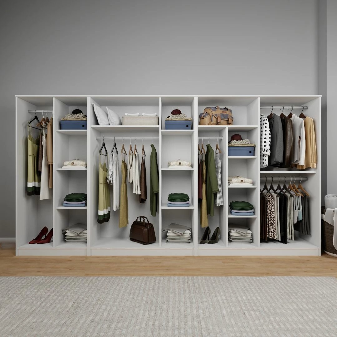 Dollap rrobash Skye Decor, i bardhë, Kardelen 1600-109