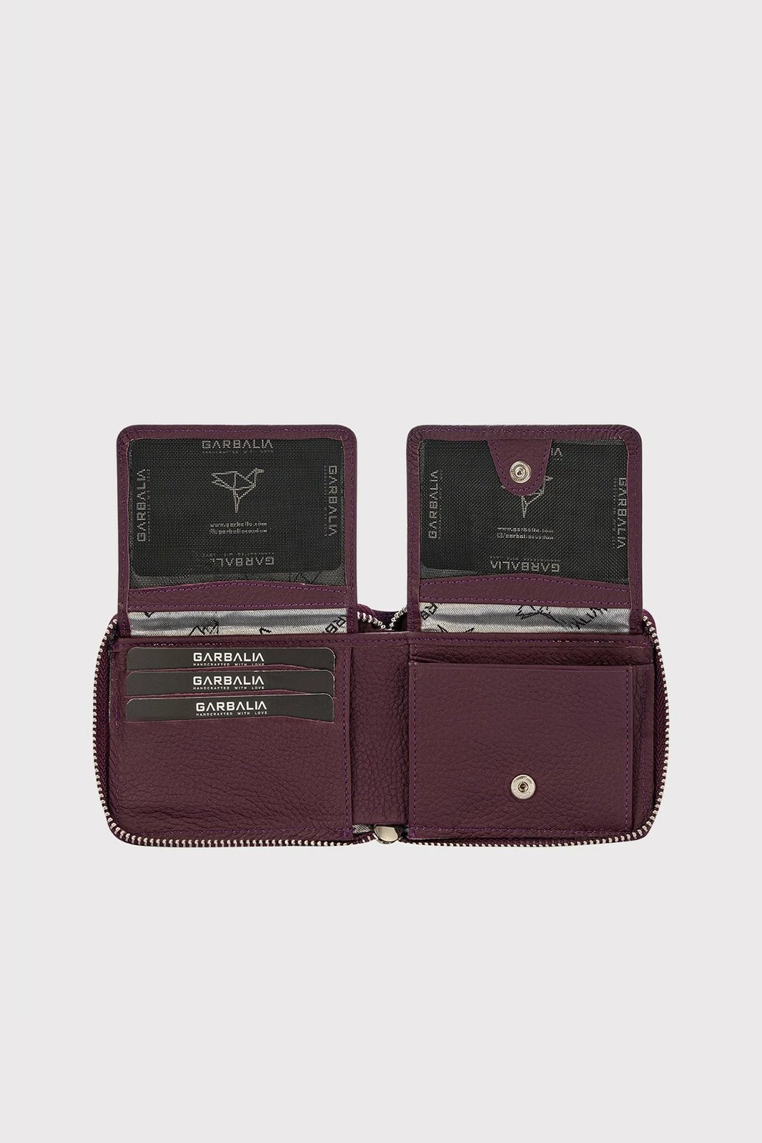 Portofol unisex Carole, ngjyrë damson, Zoozie Bags