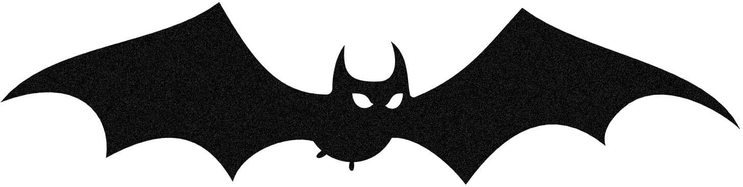 Aksesor dekorativ metalik për mur, Wallity, Halloween 12, ngjyrë e zezë, 70x17cm