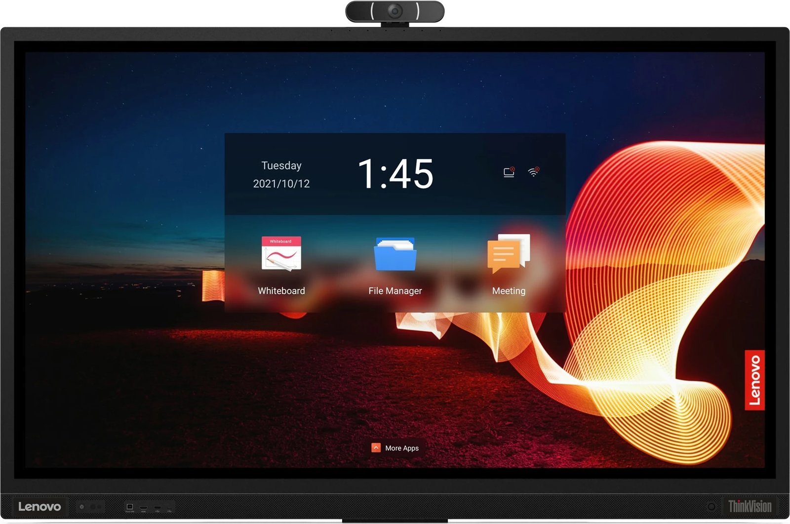 Ekran i madh Lenovo ThinkVision ILFD T65, 65 inç, UHD, HDMI/VGA/USB-C, i zi