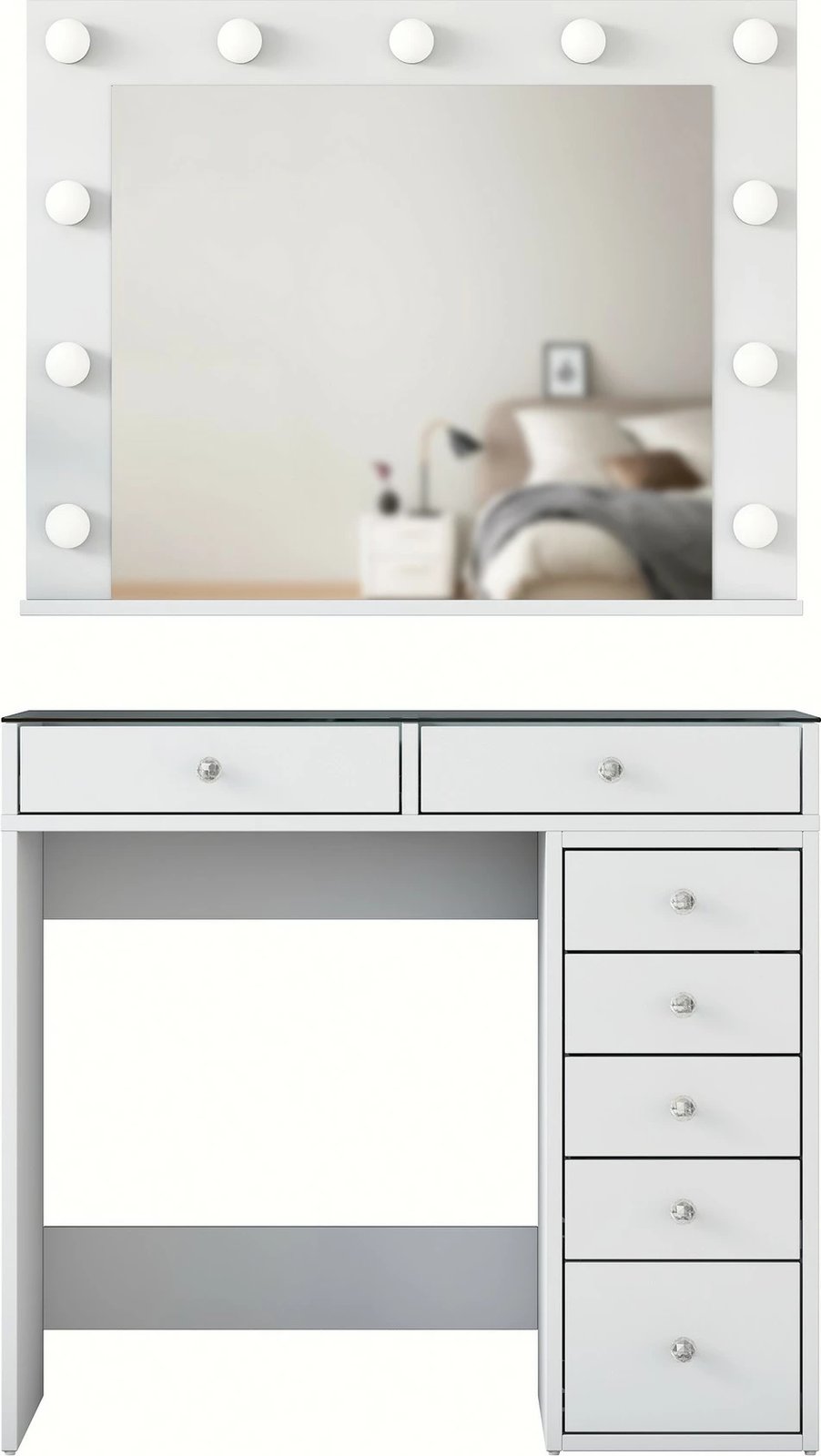 Tavolinë grimimi Hanah Home, BJ117 - 2788, e bardhë