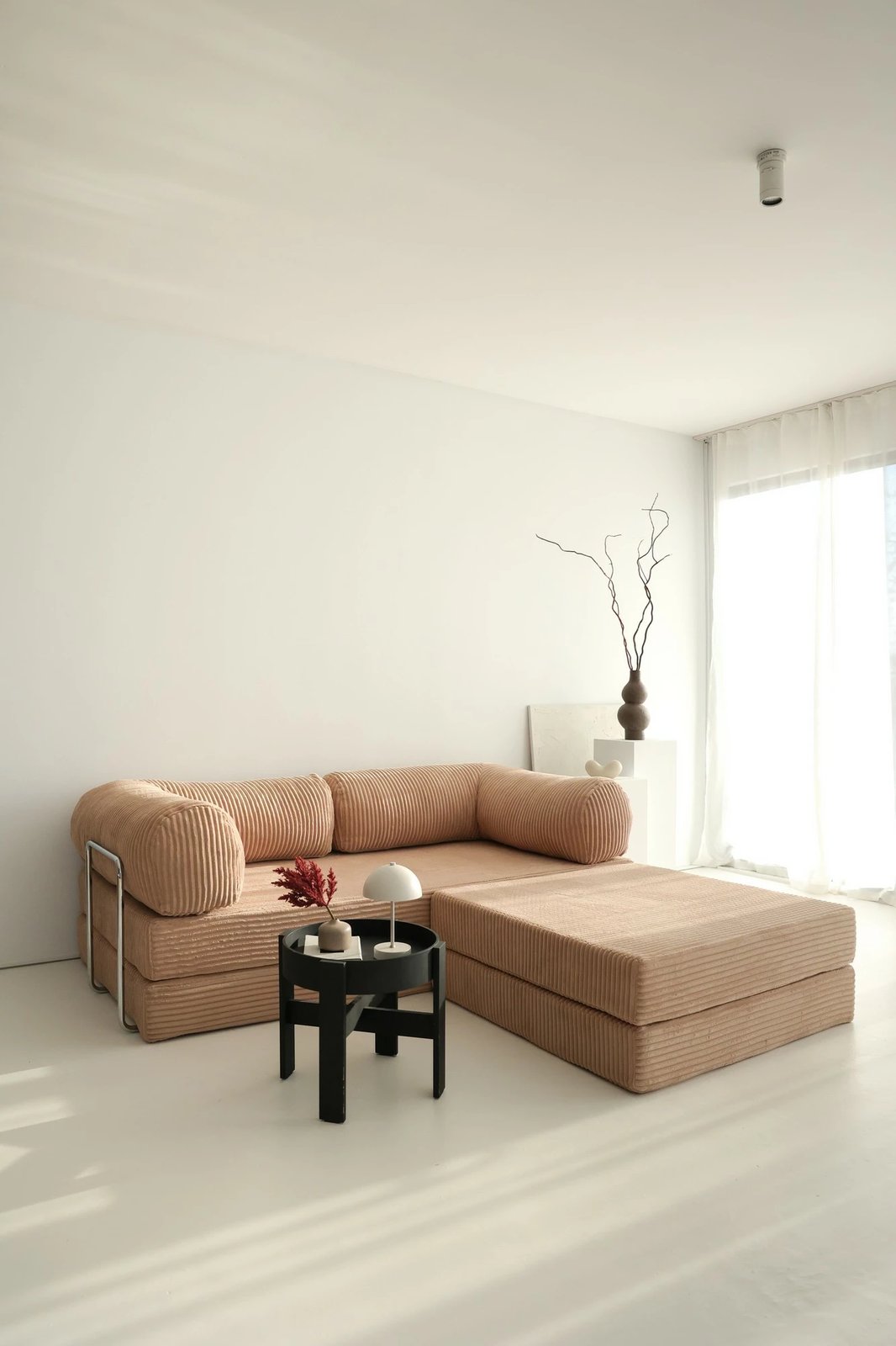 Kënd-sofë krevati Atelier del Sofa, ngjyrë kafe, Nook - v1