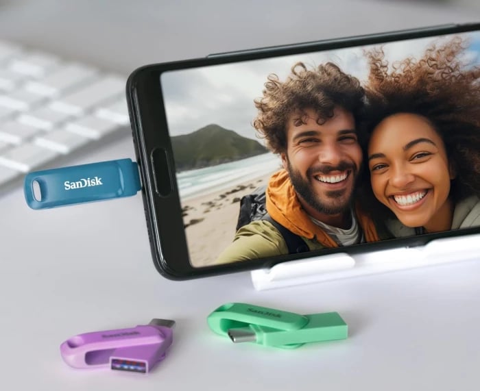 USB memorje SanDisk Ultra Dual Drive Go SDDDC3-512G-G46NBB 512GB USB-C/USB-A USB 3.2, blu