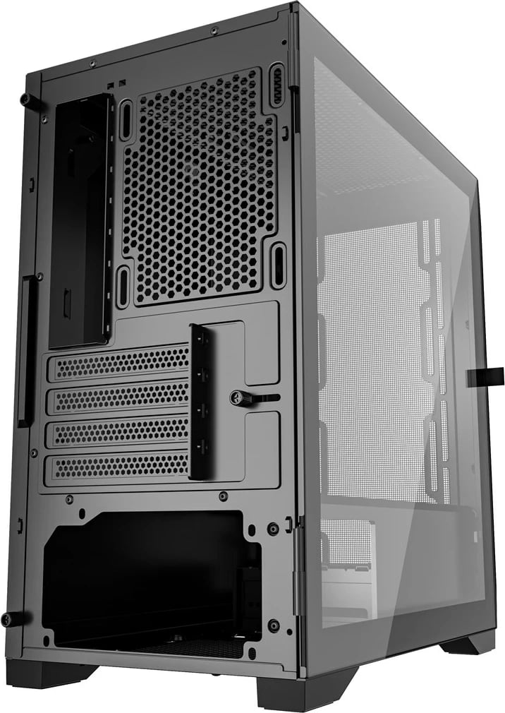 Kasë Gembird Fornax MK200, ATX, xham i temperuar, mesh, e zezë