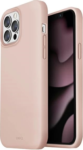 Mbështjellës UNIQ Lino për iPhone 13 Pro Max, Rozë