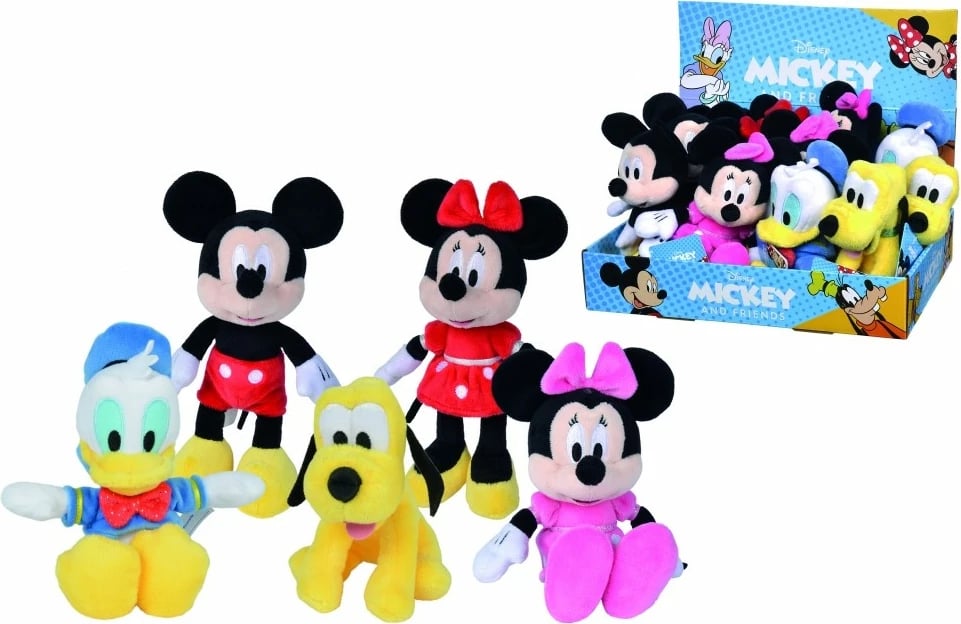 Lodër pelushi Disney Mickey and Friends Simba 20 cm, ngjyra të përziera