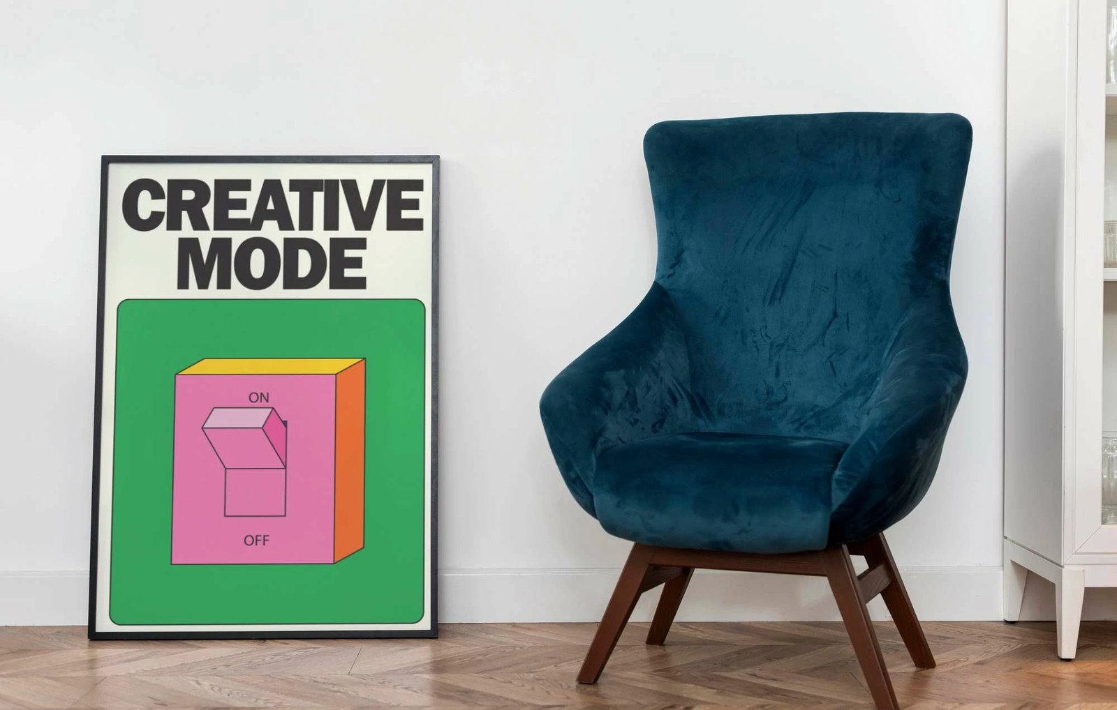 Pikturë dekorative me kornizë MDF, shumëngjyrëshe, Wallity Mp-00120, 50x70cm