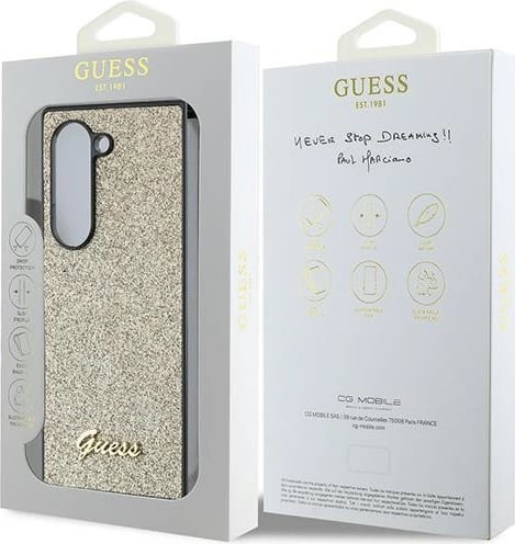 Mbështjellës Guess 4G Glitter Script për Samsung Galaxy Z Fold 6, Ari