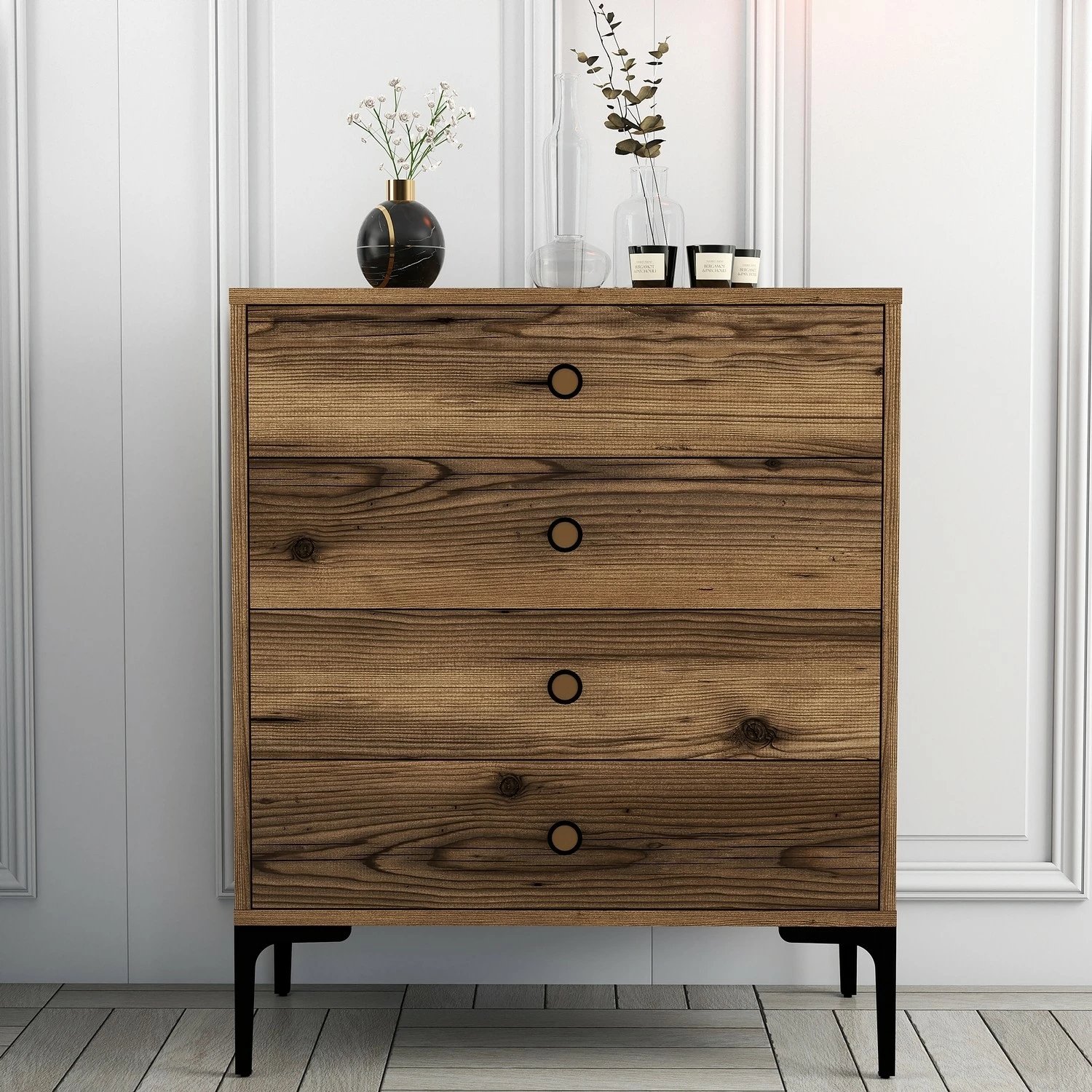 Komodë Hanah Home, Lizbon 539, ngjyrë arre