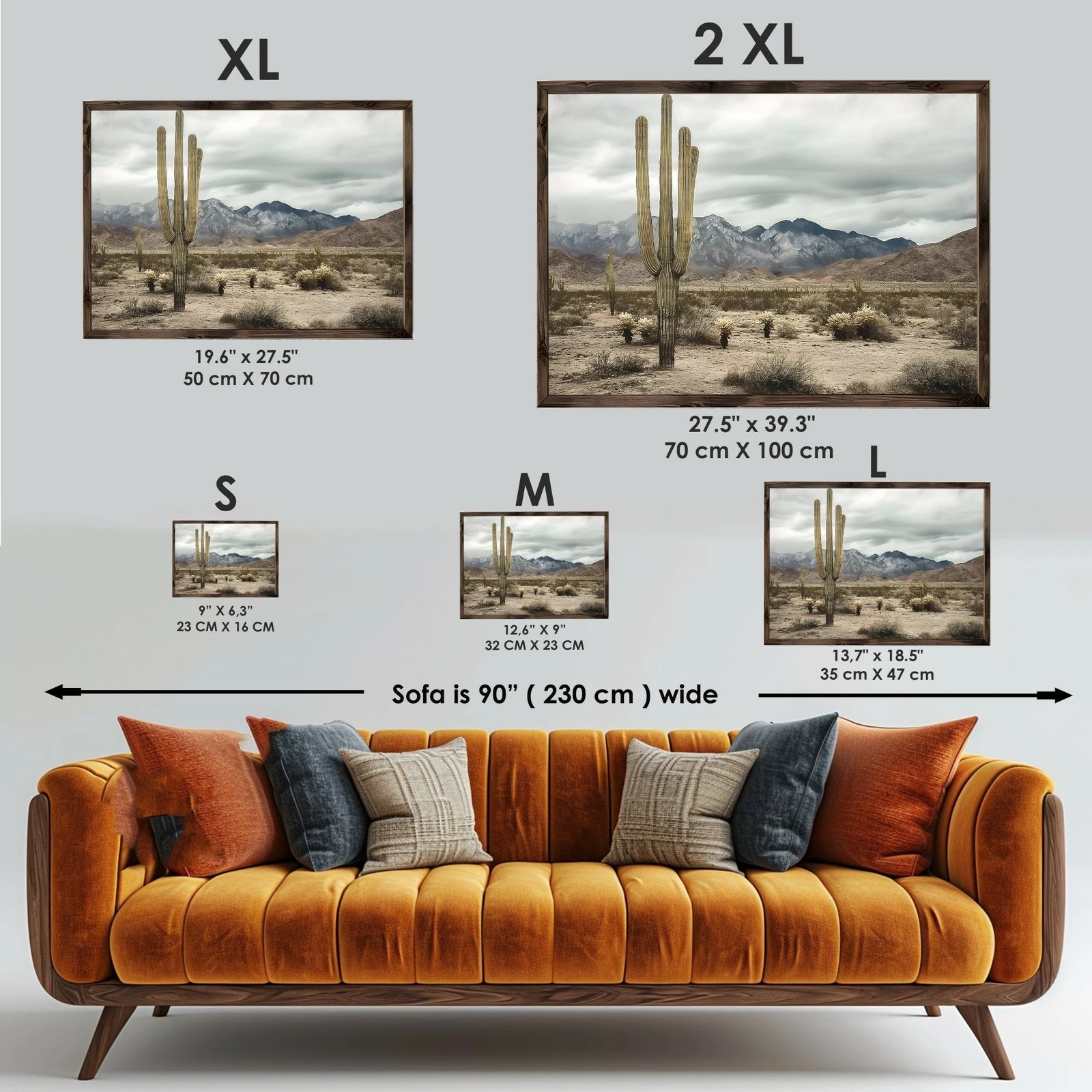 Pikturë dekorative me kornizë MDF, Wallity, GE192-L