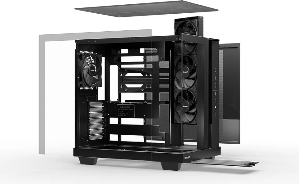Kasë be quiet! Light Base 500 BGW83 ATX me 4x 120mm PWM, USB Type-C, pa ndriçim RGB, e zezë