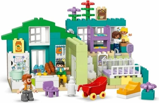 Lodra ndërtimi Lego për fëmijë, Modern Family Home 3in1