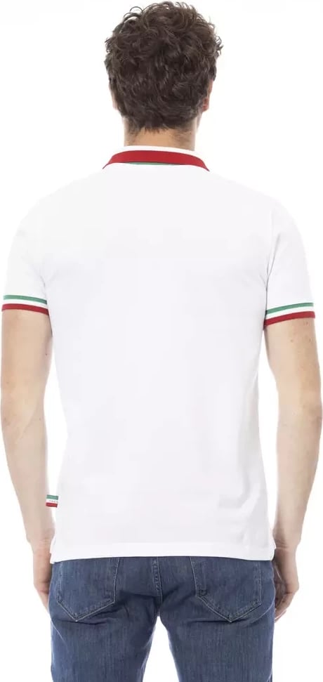 Maicë polo për meshkuj Baldinini Trend, e bardhë