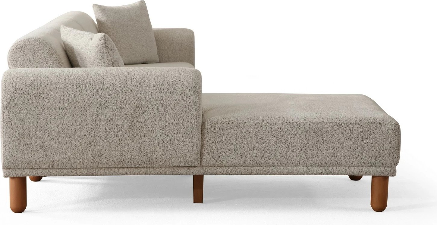 Kënd divan-krevat Atelier del Sofa, Lyke majtas, krem