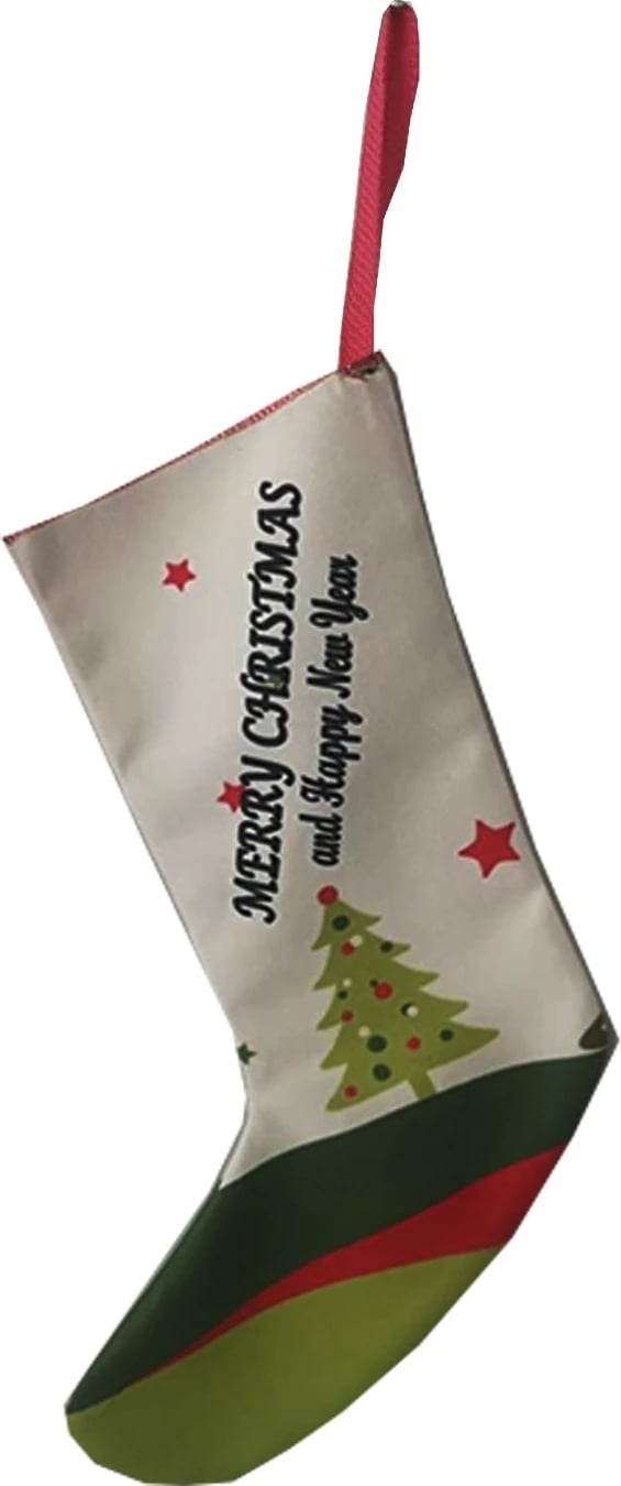 Çorape dekorative për Krishtlindje, shumëngjyrëshe, Crp006