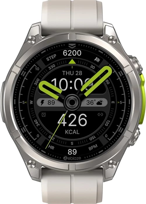 Smartwatch Zeblaze Vibe 8 Abyss 1.43" AMOLED AOD, thirrje me Bluetooth, IP69K 5 ATM, bateri 500 mAh, gri