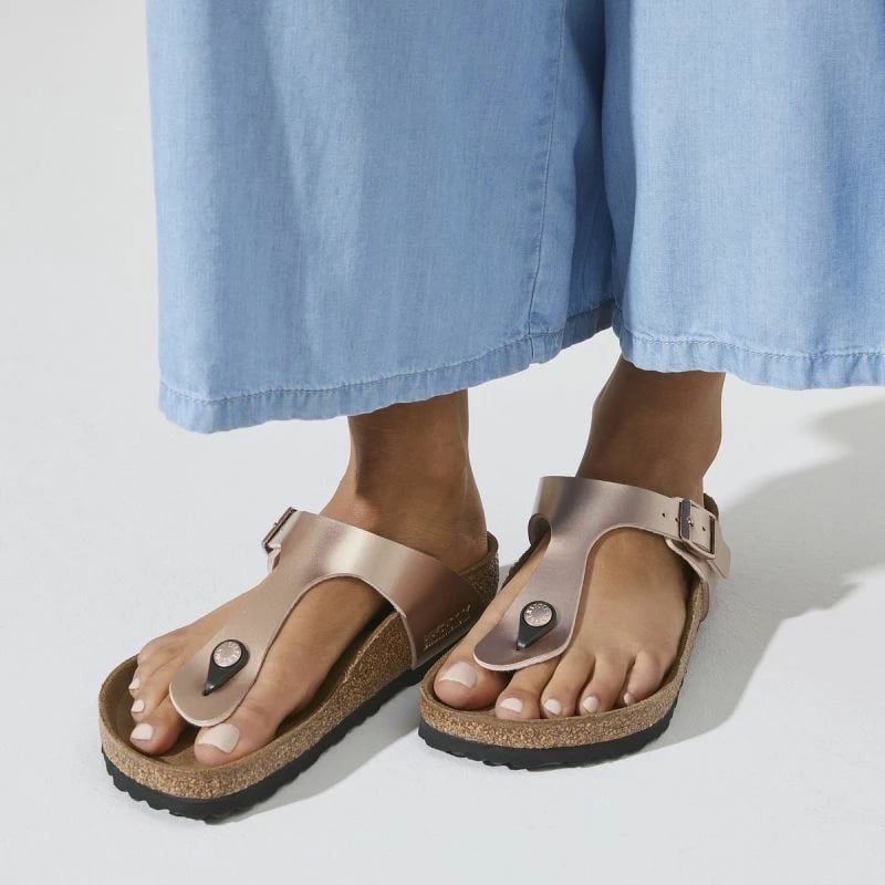 Flip-flop për femra Birkenstock, të arta
