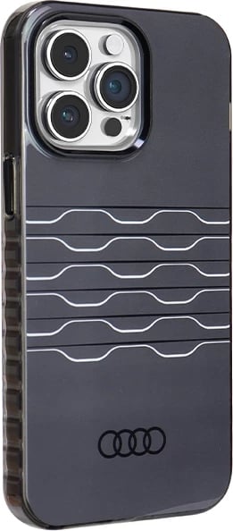 Mbështjellës Audi IML MagSafe për iPhone 14 Pro Max, i zi