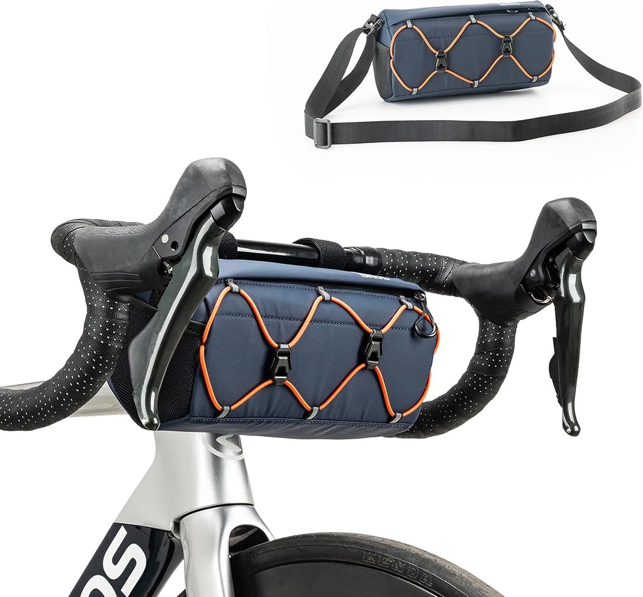 Çantë timoni për biçikletë Rockbros 30110054002, 2.2L, Poliestër, Blu