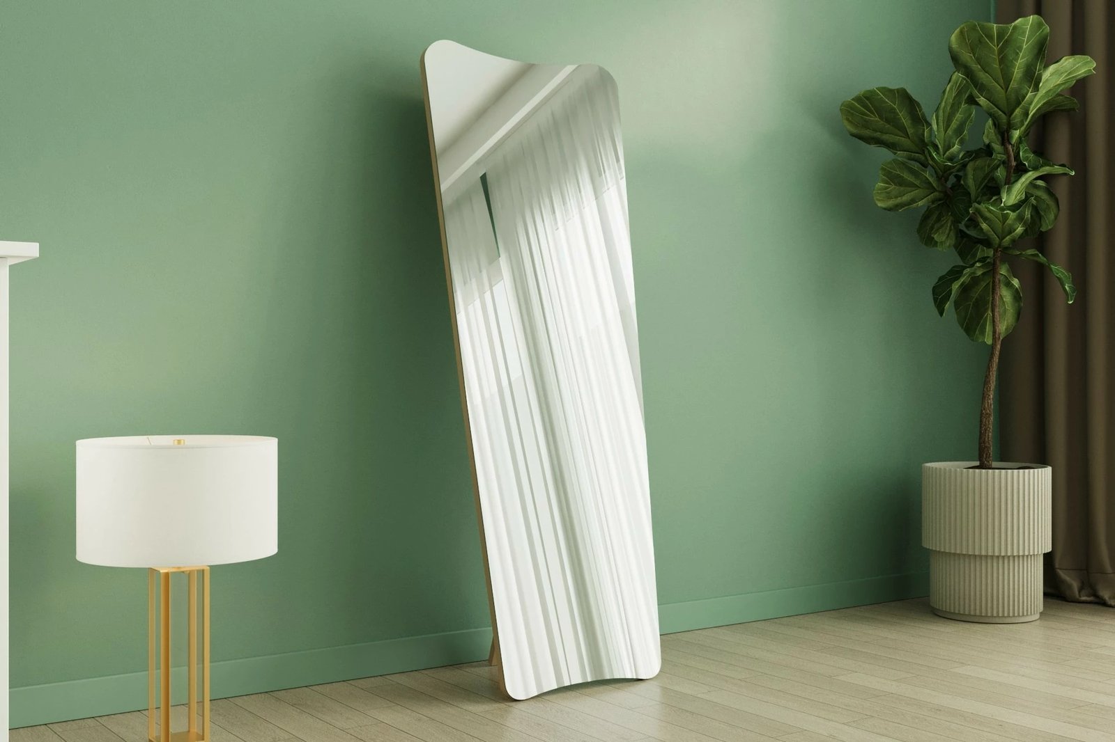 Pasqyrë Hanah Home, Vitros me këmbë, ngjyrë rëre