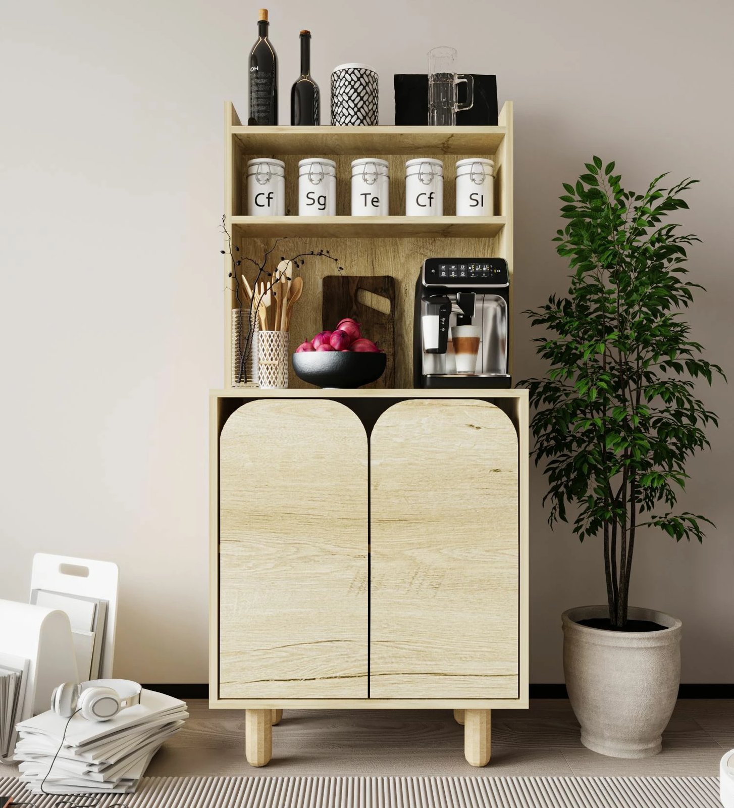 Dollap multifunksional Skye Decor, Parma 2, ngjyrë lisi Sapphire Oak