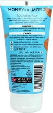 Scrub për fytyrë Beauty Formulas Honey & Almond, 150 ml