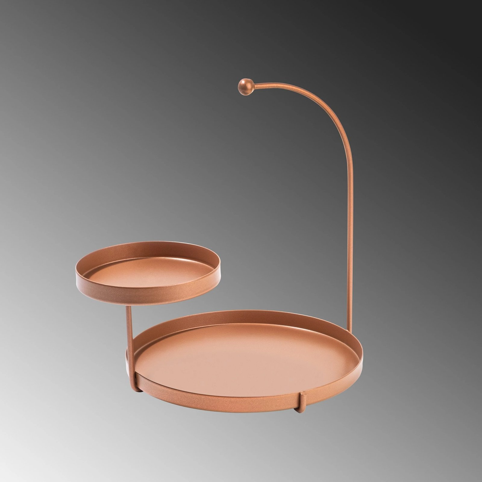 Aksesor dekorativ metalik Aberto Design, Knidos-A, ngjyrë bakri