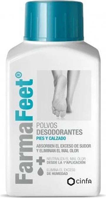 Pluhur deodorant për këmbë Cinfa FarmaFeet 75g