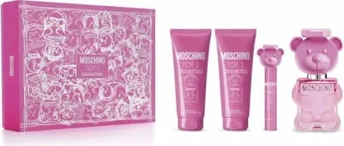 Set Eau de Toilette për femra Moschino Toy 2 Bubble Gum 100ml, 4 copë, rozë