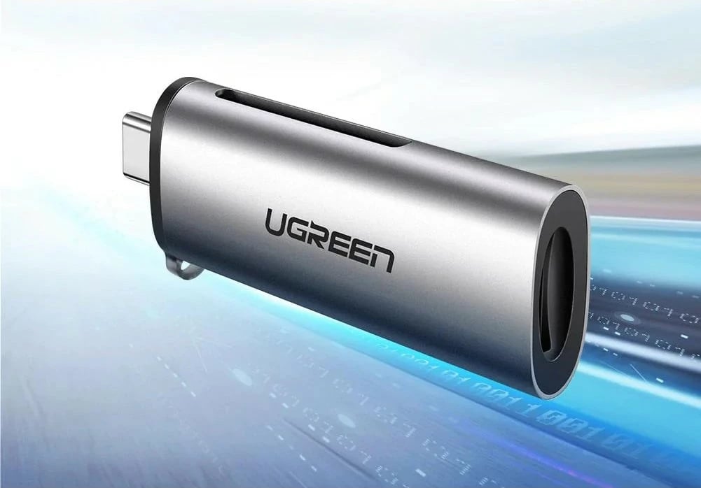Lexues kartelash Ugreen USB-C, 2 slote, gri